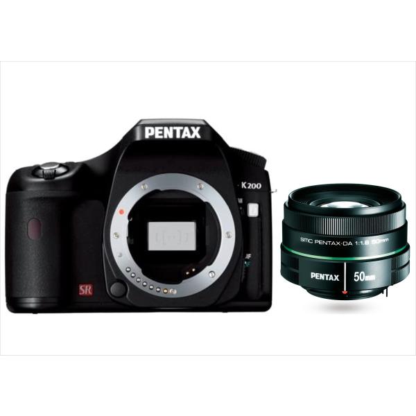 ペンタックス PENTAX k200D 50mm 1.8 単焦点レンズセット デジタル一眼レフカメラ...