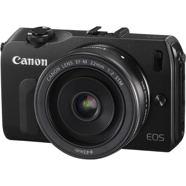 キヤノン Canon EOS M レンズキット EF-M 22mm F2 STM付属 ブラック ミラ...
