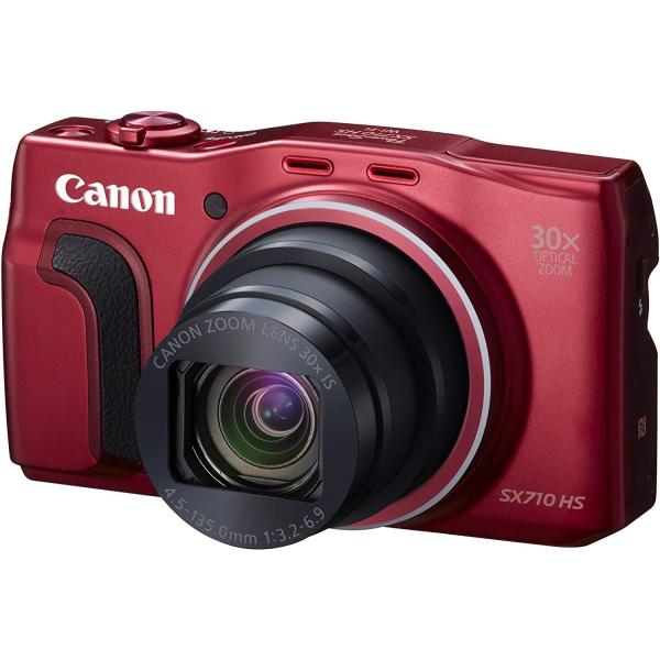 キヤノン Canon PowerShot SX710 HS レッド 光学30倍ズーム デジタルカメラ...