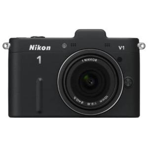 ニコン Nikon 1 V1 10mm 薄型レンズキット ブラック ミラーレス一眼カメラ 中古