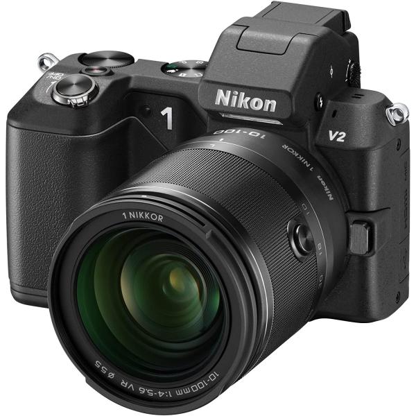 ニコン Nikon 1 V2 小型10倍ズームキット 1 NIKKOR VR 10-100mm ミラ...