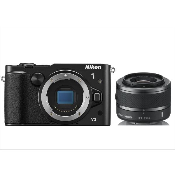 ニコン Nikon V3 10-30mm 黒 レンズセット ミラーレス一眼 中古