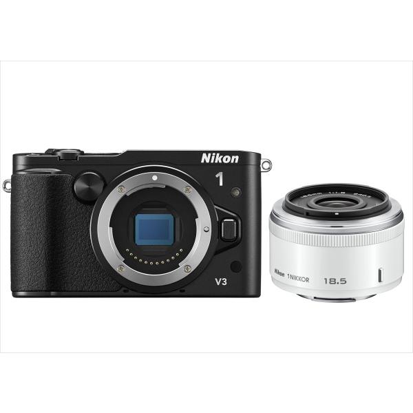 ニコン Nikon V3 18.5mm 1.8 単焦点 白レンズセット ミラーレス一眼 中古