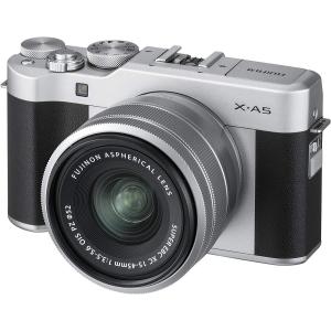FUJIFILM 富士フイルム X-A5 15-45mm レンズキット ミラーレス 一眼 カメラ 中古 シルバー