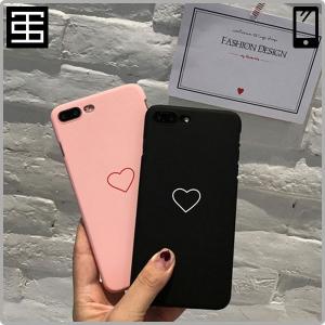 iPhone ケース iPhone XR Xs Max Xs X iPhone8 7 6s 6 Plus Heart Simple Black Pink iPhoneケース ハート シンプル ブラック ピンク ワンポイント｜takaranoshima
