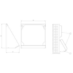 ダイキン（DAIKIN） KDB55J160F オーケー器材 ラウンドフロー用パネル