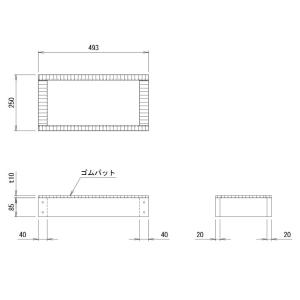 ダイキン（DAIKIN） KKWJ9L160 業務用エアコン 床置形用木台 部材