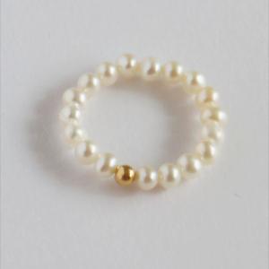ベビーパールリング パール リング 指輪 本真...の詳細画像4