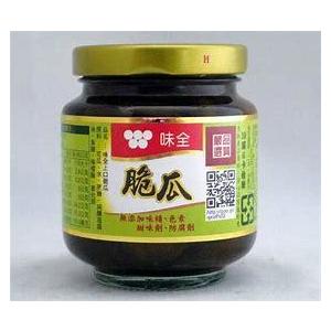味全 上口脆瓜 170g/瓶ベジタリアン・キュウリの台湾醤油漬け】台湾産ピクルス
