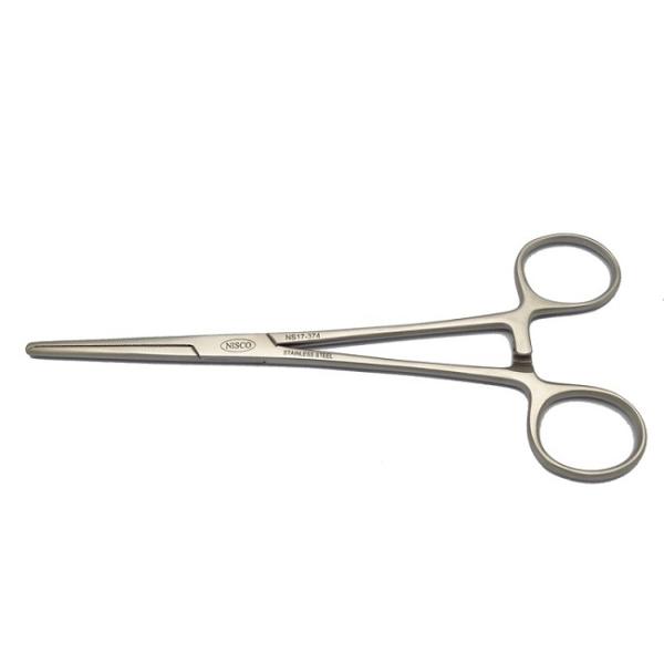 コッヘル止血鉗子（有鈎）18.0cm（筋層・靭帯、出血点の把持、支持糸の把持に）