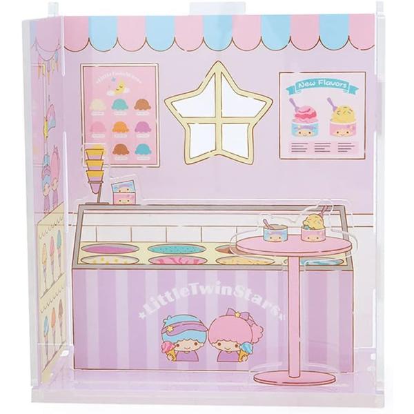 サンリオ(SANRIO) リトルツインスターズ アクリルスタンドのお部屋 アイスクリームショップ(エ...