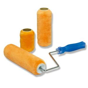 ワンタッチローラー オレンジ中毛（5本入）7インチ（110-30）DIY 塗装 防水 塗料 ペンキ