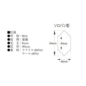 特殊ローラー 2面塗り ソロバン型(セット)(...の詳細画像2