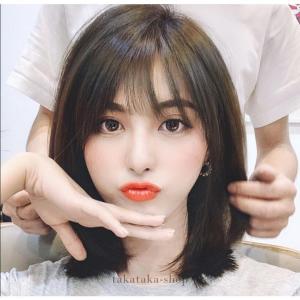 自然な人毛100%フルウィッグ レディース人毛ウィッグ