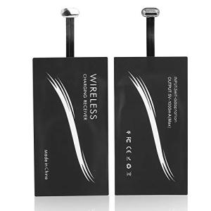 ASHATA ワイヤレスQiレシーバー ワイヤレスQi充電器モジュール充電レシーバー ユニバーサル充電レシーバーアダプターモジュール マイクロUSB/