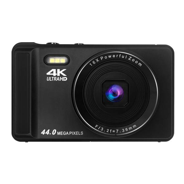 BLUEWIDE コンパクトデジタルカメラ 有効画素800万 4K動画 デジタルズーム16倍 オート...