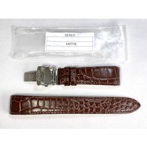 4A071JL SEIKO プルミエ 21mm 純正革ベルト カーフ型押し ブラウン SNP025J...