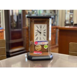 NO-P1108 日新時計工業株式会社 マスタークオーツ 高級水晶置時計 デッドストック品 未使用品