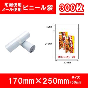 宅配用ビニール袋 メール便用 テープ付き 幅170mm×高さ250mm＋フタ50mm 白 ネコポス 厚み60ミクロンメール便 梱包 袋 梱包材 300枚 送料無料｜takayama