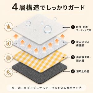 テーブルクロス 厚手 760g以上 撥水 チェ...の詳細画像2