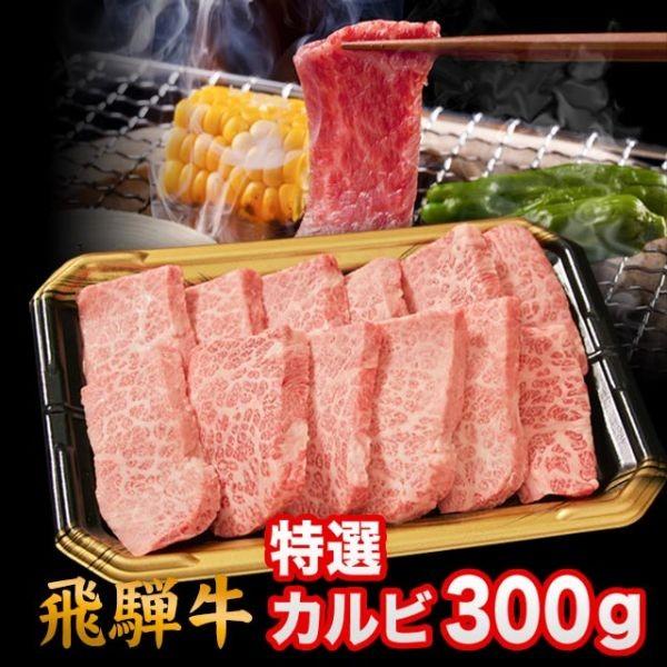 飛騨牛 A5 A4 ランク 牛肉 焼き肉用 ギフト 焼肉用 牛 特選カルビ 300g 約2人前