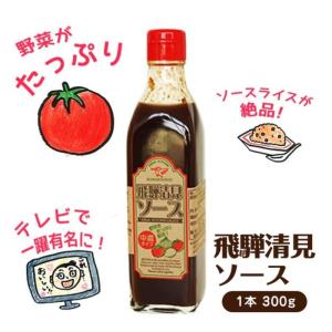 飛騨清見ソース 1本 300g 飛騨 高山 岐阜 販売店 TV マツコ さん 紹介 美味しい ソース パスカル清見 道の駅 ふるさと21 特産品｜takayamasatou