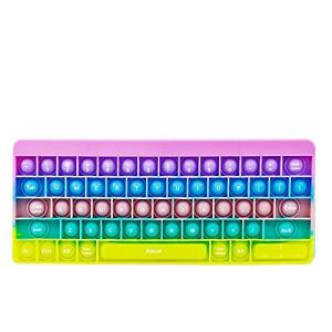 文字付きキーボードポップイットそわそわおもちゃセット、スクイーズ玩具 プッシュポップ フィジェットおもちゃ プッシュポップポップ バブル感覚 減圧おも