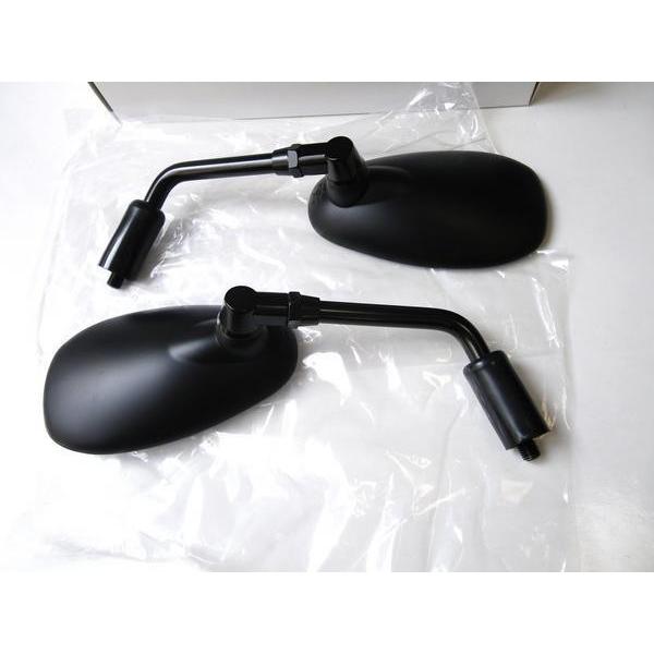 ★【衝緩構造】純正type BLACK オーバルミラー アダプター付きSET！ ＊CB650R ＊V...