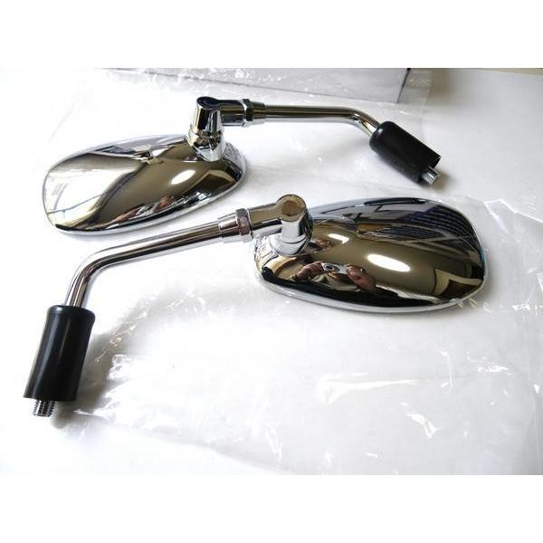 ★【衝緩構造】純正type オーバルミラー アダプター付きSET！ ＊ジクサー ＊GSR ＊バーグマ...