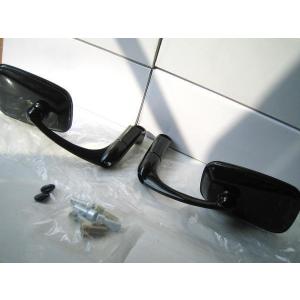 バレンタイプ！ BLACK スクエアミラーSET ＊Z250 ＊W800＊バルカン