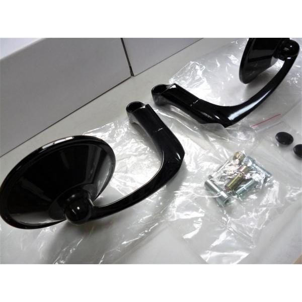 ★バレンタイプ！ BLACK ラウンドミラーSET ＊Z250 ＊ヴェルシス ＊W800 ＊Z900...