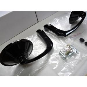 バレンタイプ！ BLACK ラウンドミラーSET ＊クロスカブ