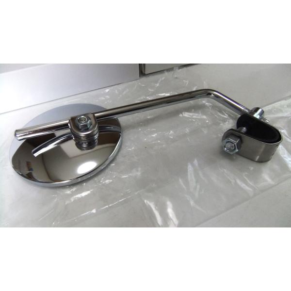 ★NEWクランプtype メッキ：Classicミラー【1本】＊YB-1 ＊YBR125 ＊XSR1...