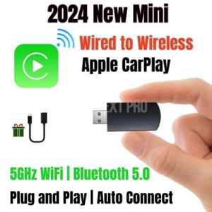 【並行輸入品】Carplay iOS用 ワイヤレスCarPlayアダプター ケーブル付き USB直接...