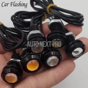 Eagle-車 デイタイムランニングライト ブレーキシグナル 12V 2ピース/パック18/23mm...