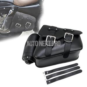 【並行輸入品】バイク用PUレザーサイドバッグ 防水サドルバッグ バイク用ラゲッジバッグ ハーレースポ...