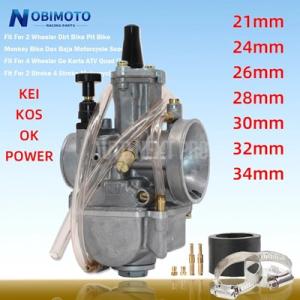 【並行輸入品】バイク汎用2t 4tキャブレターkoso oko pwk 21 24 26 28 30...