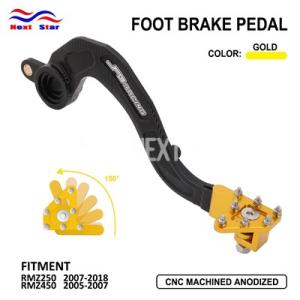 バイクリア足ブレーキペダルレバー CNC アルミスズキ RMZ RMZ250 250 RMZ450 ...