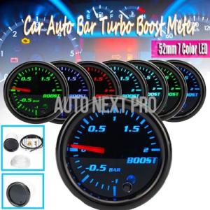 【並行輸入品】12v 2 インチ車 自動車  ブースト  計52mm7色ledスモークフェイス1〜2...