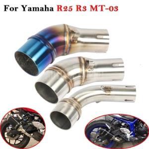 ヤマハyzfr25 r3 MT-03 mt03 51mm用   れたスリップオンセンターリンクパイプ...