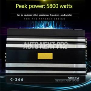 【並行輸入品】車パワーアンプ rmsアンプ サブウーファー カーオーディオ 4チャンネル 5800 ...