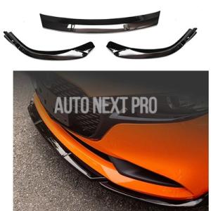 【並行輸入品】フロントバンパーリップスポイラー マツダ3アクセラ2019 2020セダン用 光沢 ブラック/カーボン ロアボディキット スプリッタープレート