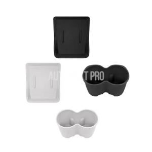 【並行輸入品】滑り止めシリコンカーマット ワイヤレス充電 センターコントロール カップスロットボック...