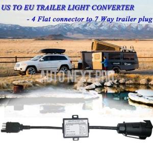 【並行輸入品】米国らヨーロッパトレーラーライトコンバーター4ウェイフラットソケット アメリカ車 ら7...