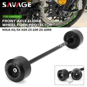 【並行輸入品】バイク用タイヤフォークプロテクター フロントアクスルスライダーハブ 落下防止パッド カ...