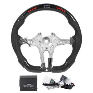 【並行輸入品】BMW用カーボンファイバー穴あきレザーディスプレイ,ライトハンドル,f20,f22,f...