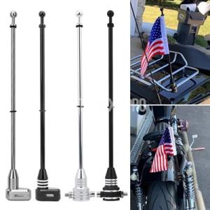 【並行輸入品】ブラックバイク 二輪ラゲッジラック サイドフラッグ ハーレースポーツスターxl883用...