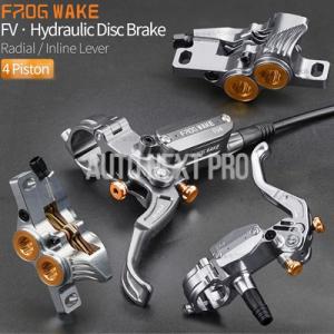 【並行輸入品】Frog Wake FV-4 マウンテンバイク 油圧ディスクブレーキキット 4ピストン...