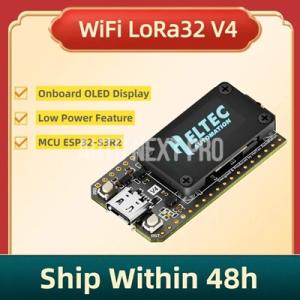 【並行輸入品】Meshtastic Heltec Wifi LoRa 32 V4 0.96インチOLED ESP32 SX1262 GPS ソーラー電源搭載開発ボード WiFi BLE 低電力 Arduino IoT対応