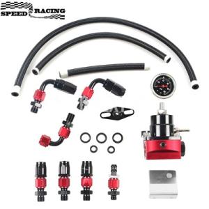 【並行輸入品】調整可能 燃料圧力レギュレーターFpr an6 伸縮式 ホースライン付き7mgte m...